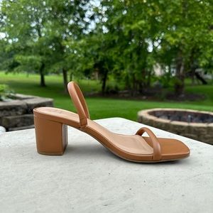 Tan/Brown Sandal Mules Size 6 1/2
